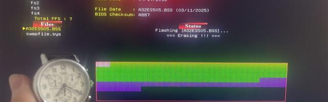 Enthusiast's motherboard BIOS update is taking more than 24 hours — somehow it's still going