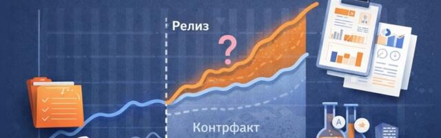 Оценка эффекта релиза по истории метрики: causal impact без AB теста