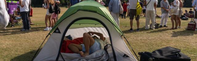 The real Wimbledon starts at the campsite across the street