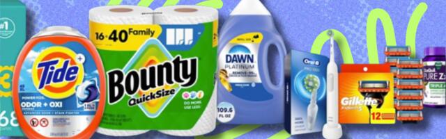 Get a $20 Amazon credit when you spend $80 on P&G household essentials