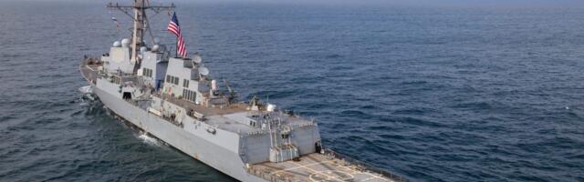 Navy destroyers helped the US catch a Russian-flagged oil tanker on the run in the Atlantic