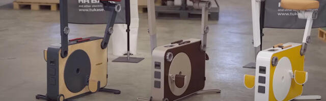 Exercise bike inspired by Ukraine war provides backup power during emergencies