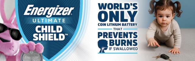 Energizer releases coin lithium batteries that won't cause burning if accidentally swallowed