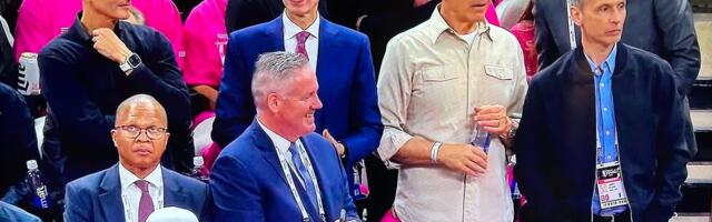 A 'murderers' row' of media executives showed up at the Knicks-Spurs NBA Finals opener