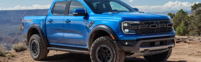 The 2024 Ford Ranger SuperCrew 4×4 Raptor midsize pickup truck