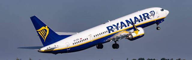 A Ryanair Boeing 737's tires burst on landing, leaving a 500-yard gouge in the runway at one of Italy's busiest airports