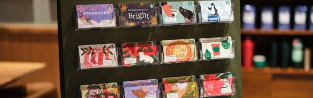 Starbucks gift cards dominate the holidays