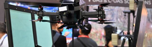 Lasers, jammer guns, and mobile turrets at Asia's biggest aviation event show how the counter-drone craze is taking hold