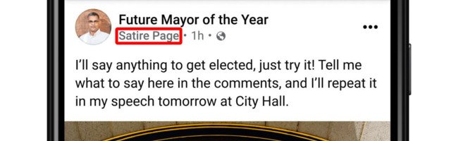Facebook adds labels to satire pages because people can’t tell what’s real