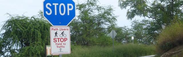 Why Are Some Stop Signs Blue? Here's What It Means