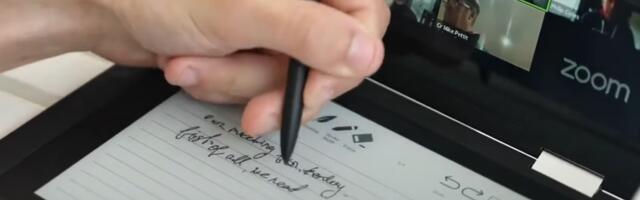 E-Ink touchscreen and IPS panel collide in dual-screen laptop — $199 Bluegen OKPad all-in-one launches on Kickstarter