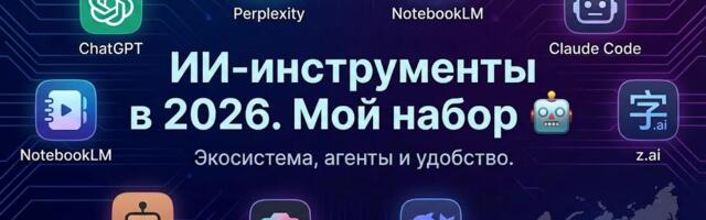 ИИ-инструменты в 2026 году. Мой набор