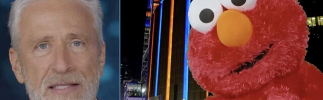 Jon Stewart mercilessly questions Elmo over controversial NBA post