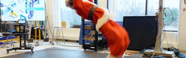 Watch Boston Dynamics’ Atlas robot do a backflip in a Santa suit