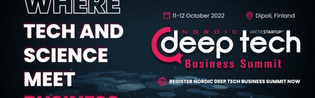 Northern Europe’s first and only deep tech conference NDTBS is making its debut!