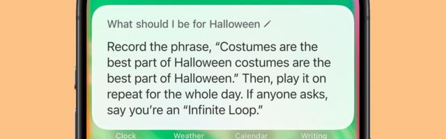 Need a Halloween Costume Idea? Ask Siri!