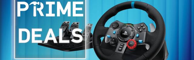 The Logitech G29 racing wheel and pedal set with real force feedback is on a deep 40% discount for Prime Day — get a racing sim setup for just $180