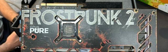 Sapphire launches Frostpunk 2-themed GPU for $449 — Radeon RX 7700 XT Pure Frostpunk 2 features a white fan shroud and oil-and-soot backplate with hints of rust