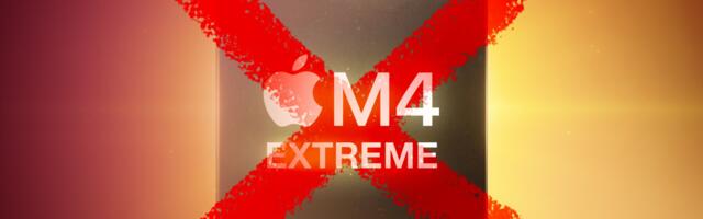 'M4 Extreme' Chip Unlikely After Apple 'Cancels' High-Performance Chip