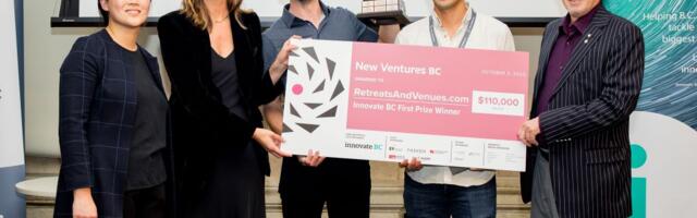 Business getaway marketplace RetreatsAndVenues takes first prize in New Ventures BC 2023 startup competition