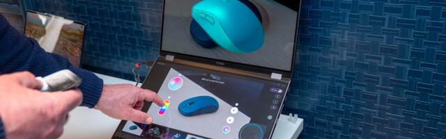 Lenovo's Dual-Screen Yoga Book Concept Transforms Flat Images Into 3D Models