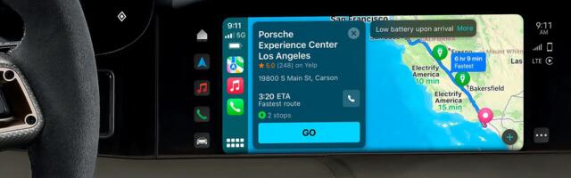 Porsche Taycan Gains Support for Apple Maps EV Routing