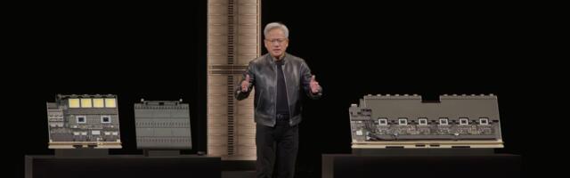 Nvidia demonstrates Rubin Ultra tray, the world's first AI GPU with 1TB of HBM4E memory — new chips will slot into Kyber racks