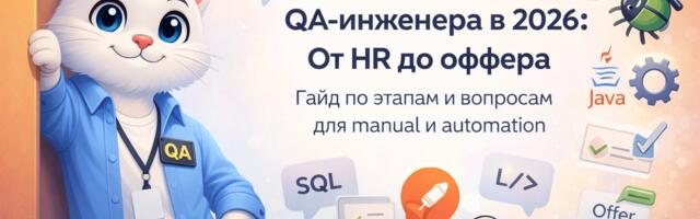 Собеседование QA-инженера в 2026: От HR до оффера. Гайд по этапам и вопросам для manual и automation