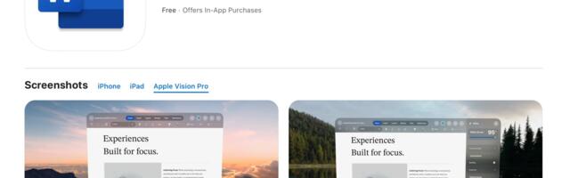 Apple Vision Pro Apps Now Live on App Store Website