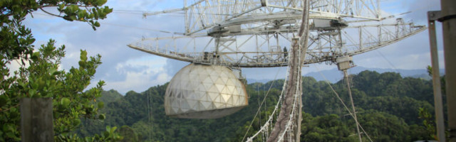 NSF had a drone watching as Arecibo’s cables snapped