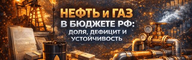 Нефть и газ в бюджете РФ: доля, дефицит и устойчивость