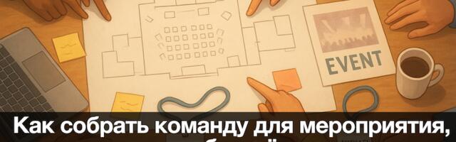 Один в поле не воин: как собрать команду для мероприятия, чтобы всё прошло гладко (и вы не сошли с ума)