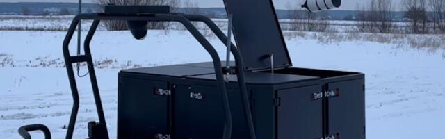 These new Ukrainian ground robots can launch unjammable fiber-optic drones close to the front so troops don't have to