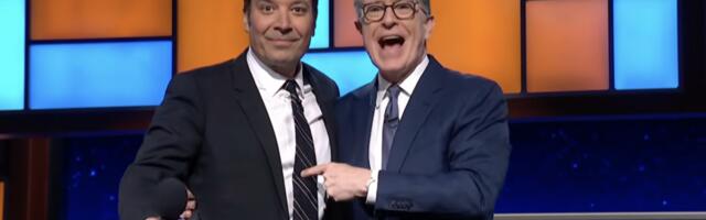 Jimmy Fallon serenades Stephen Colbert with a poignant and funny song
