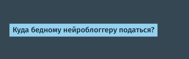 Куда бедному нейроблоггеру податься?