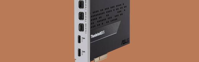 Asus joins the Thunderbolt 5 add-in-card party — ThunderboltEX 5 boasts twin 120 Gbps bi-directional USB Type-C and triple mini DP ports