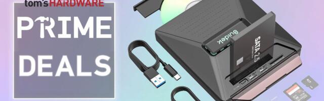 The Swiss army knife of USB DVD drives is on sale, also features a built-in M.2 SSD slot, USB hub, and SATA hard drive dock — $26 for DVD writer and hub, $39 gets an added SATA or M.2 SSD dock