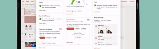 Microsoft PowerPoint’s AI-powered coach will hone your presentation skills everywhere