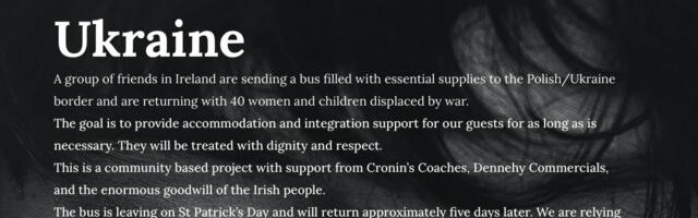 A Safe Harbour: Helping Ukrainians Find Shelter in Ireland, John Dennehy