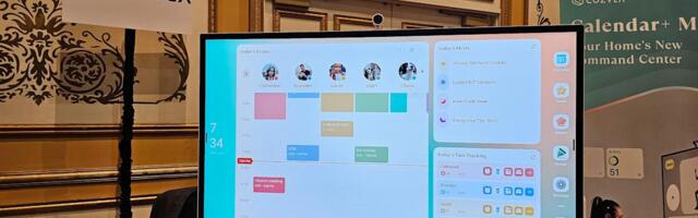 Cozyla showed off a 4K, 55-inch digital family calendar at CES