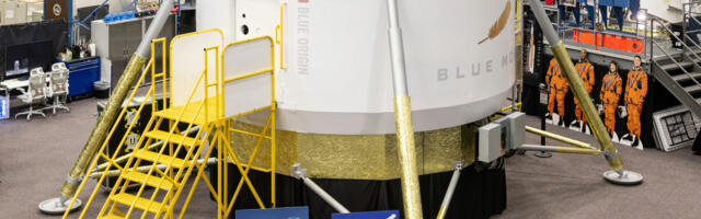 NASA is set to begin training with a prototype of Blue Origin's crew moon lander