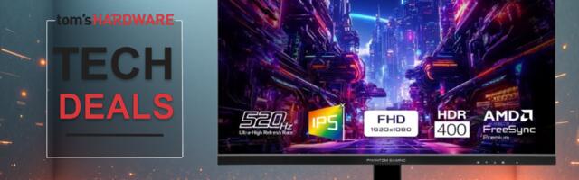 ASRock's blazing fast 27-inch 520Hz monitor is only $238 — at $290 off, ASRock's IPS 1080p Phantom Gaming panel is its lowest price ever on Newegg