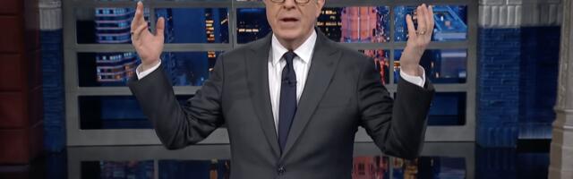 Stephen Colbert reacts to missing Epstein files about Trump