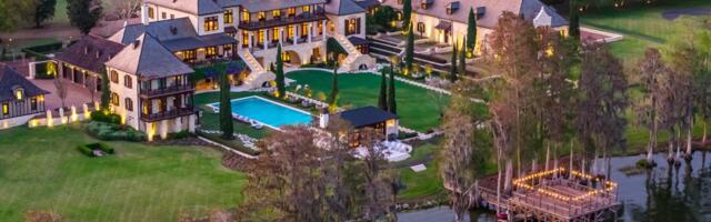 This $115-million French Normandy Château in Florida features a private spa and a go-kart track. See inside.
