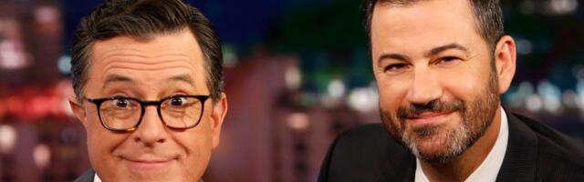 Jimmy Kimmel and Stephen Colbert swapped war stories about finding out their shows were canceled