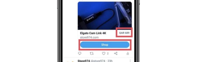 Twitter tests Shop button