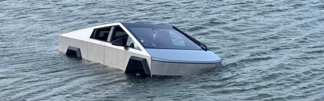 Don't drive your Cybertruck into a lake