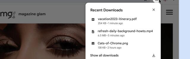 Chrome for Mac Gets New Downloads Experience