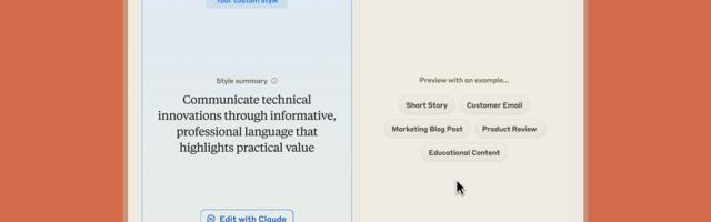 You can now ask Claude to mimic your writing style