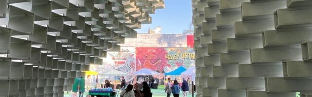 Serpentine Pavilion helps draw visits to downtown San Jose block party